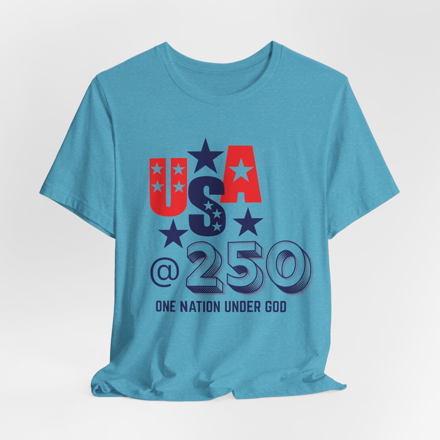 One Nation Under God USA at 250 Christian Tshirt