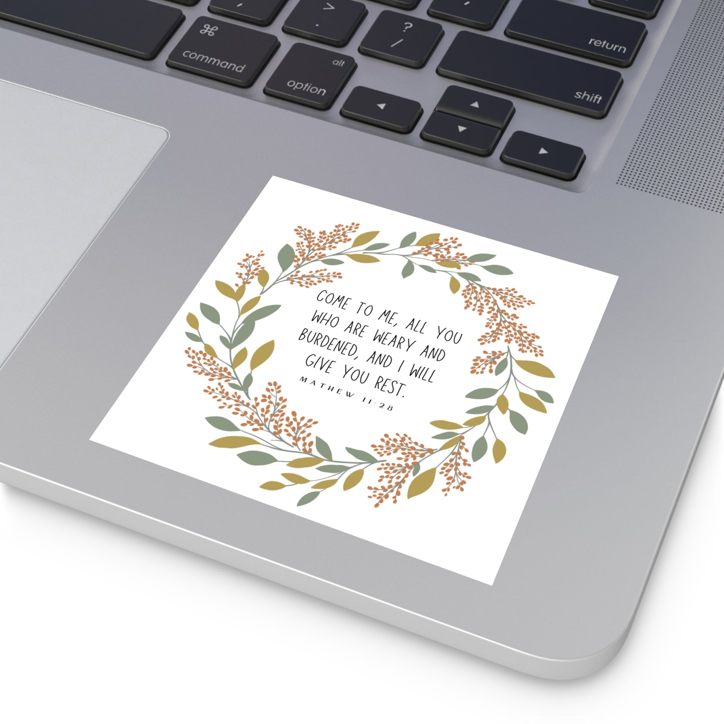 Come To Me You Who Are Weary Sticker, Christian Stickers, Devotional Journal Sticker, Christian Vinyl Sticker, Bible Study Sticker