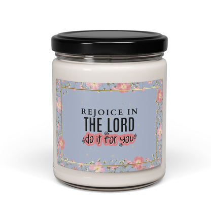 Rejoice in the Lord Christian Candle