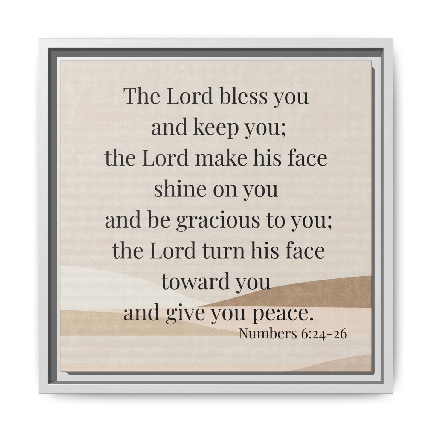 The Lord Bless You Framed Wall Art for Inspiration, Christian Home Decor, Motivational Print, Gift Idea, Faith Inspired Decor