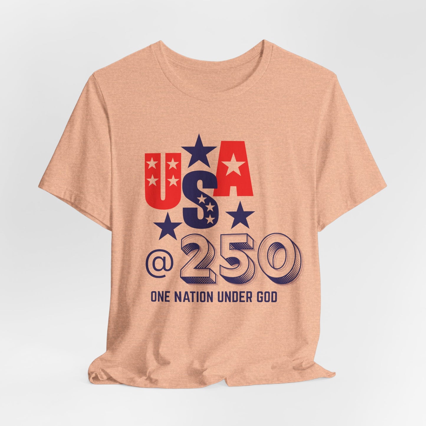 One Nation Under God USA at 250 Christian Tshirt