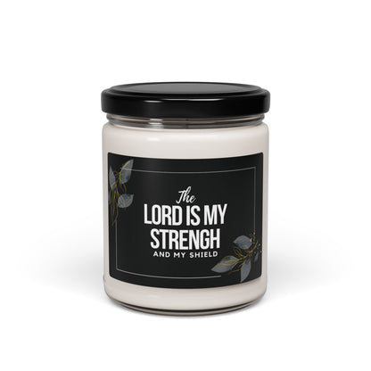 The Lord Is My Strength Christian Candle