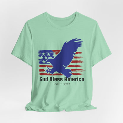 God Bless America USA Christian Tshirt