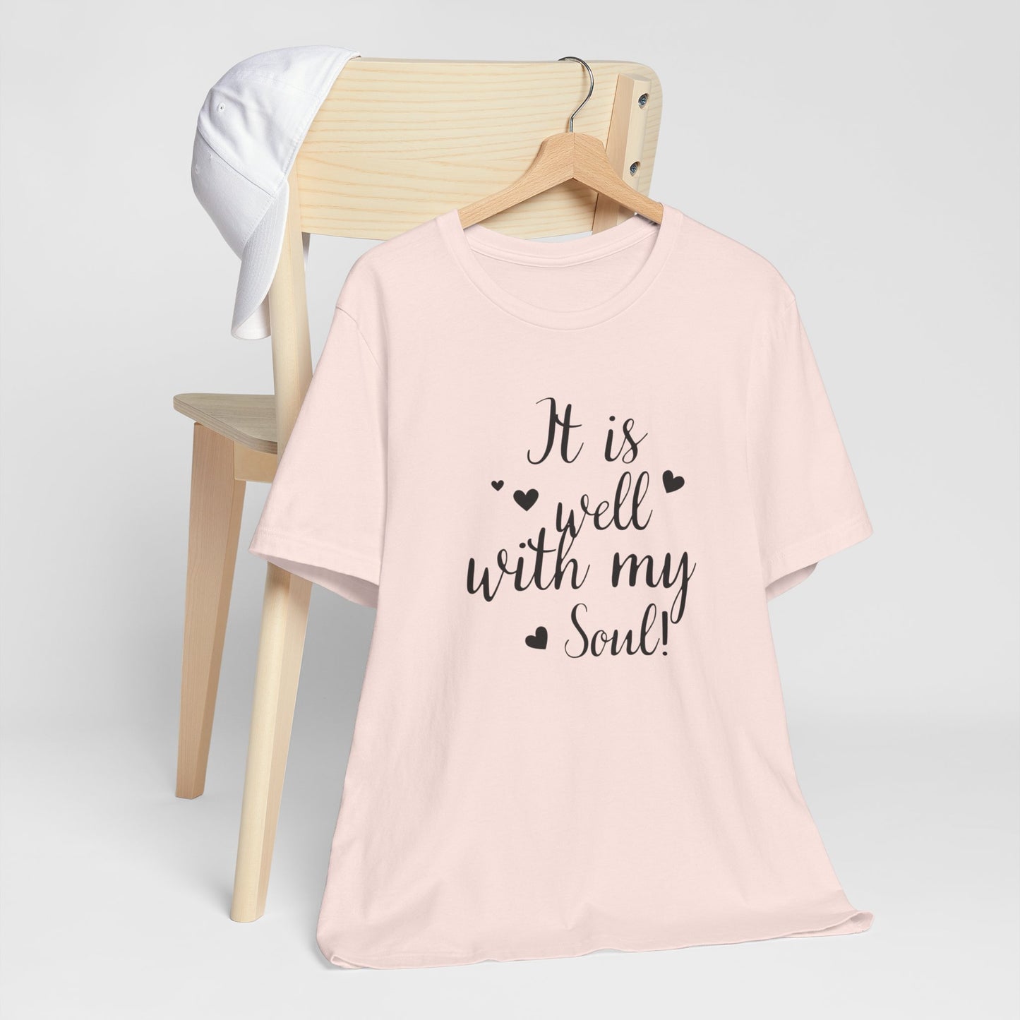 It is Well with My Soul Scripture Wear Christian T-Shirt with Bible Verse Ideal Christian Gift Ideas for Men and Women and for a Christian Lifestyle Fashion