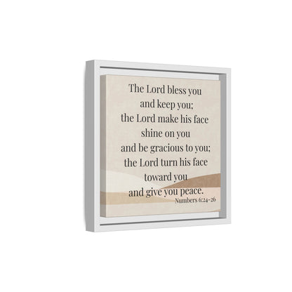 The Lord Bless You Framed Wall Art for Inspiration, Christian Home Decor, Motivational Print, Gift Idea, Faith Inspired Decor