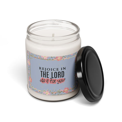 Rejoice in the Lord Christian Candle
