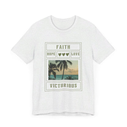 Faith Hope Love Inspirational Christian T-Shirt with Positive Message Ideal Christian Gift Ideas for Women