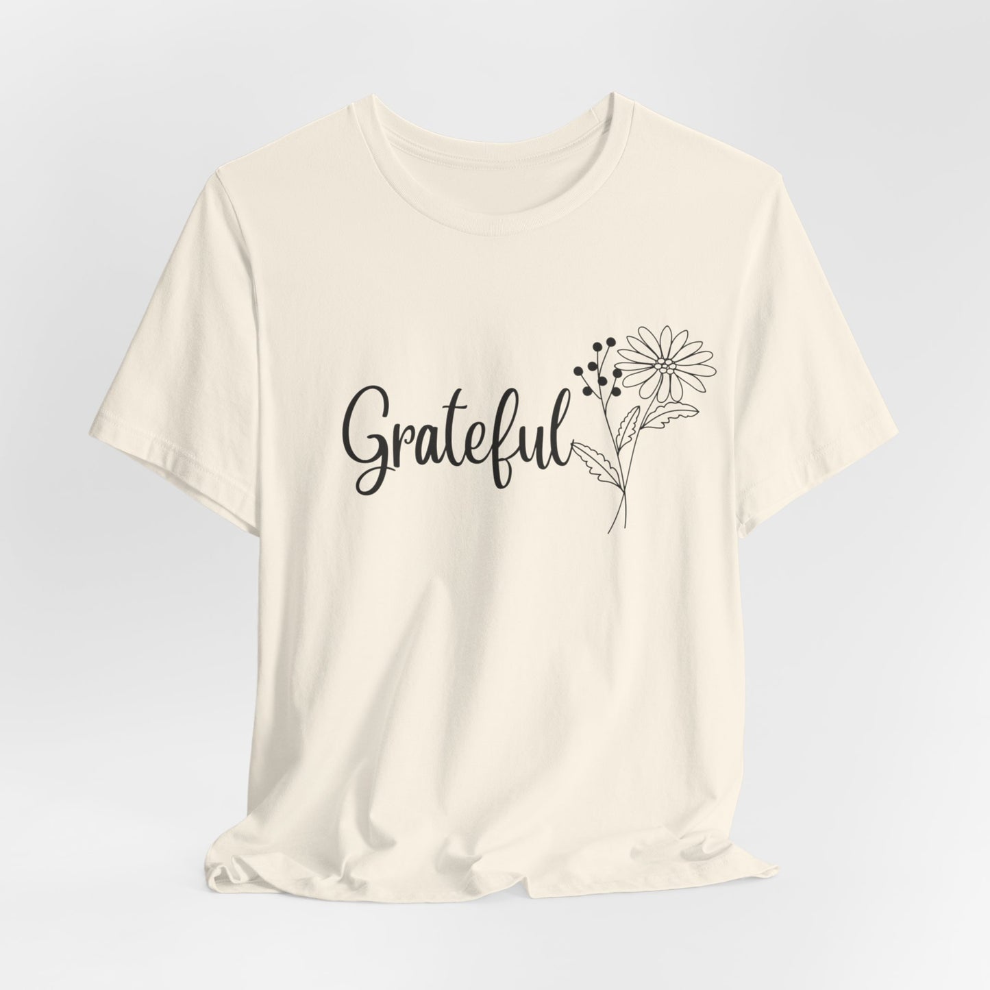 Grateful Inspirational Christian T-Shirt with Religious Graphics Ideal Religious Gift Ideas for Women