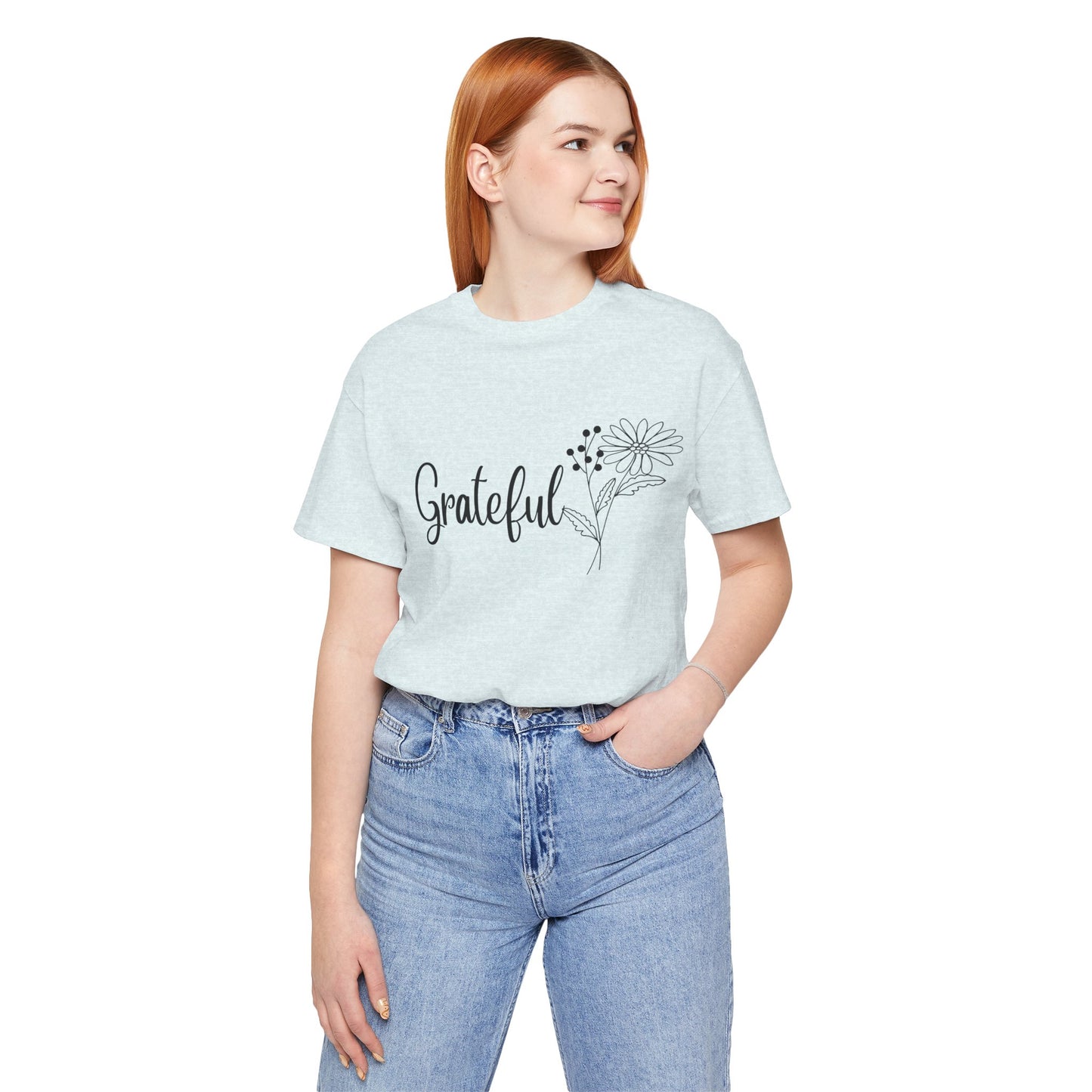 Grateful Inspirational Christian T-Shirt with Religious Graphics Ideal Religious Gift Ideas for Women