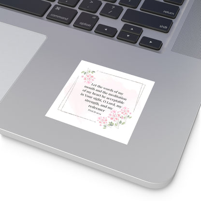 Christian Stickers, Psalms 19:14 Notebook Stickers