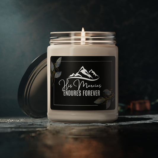 His Mercy Endures Forever Christian Soy Candle