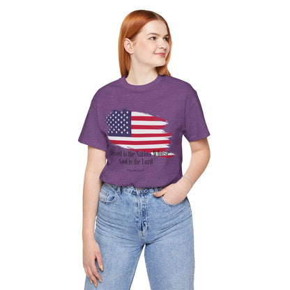 Christian shirts with American flag with Comfortable USA Flag TShirt Ideal Christian Gift Idea for Women.