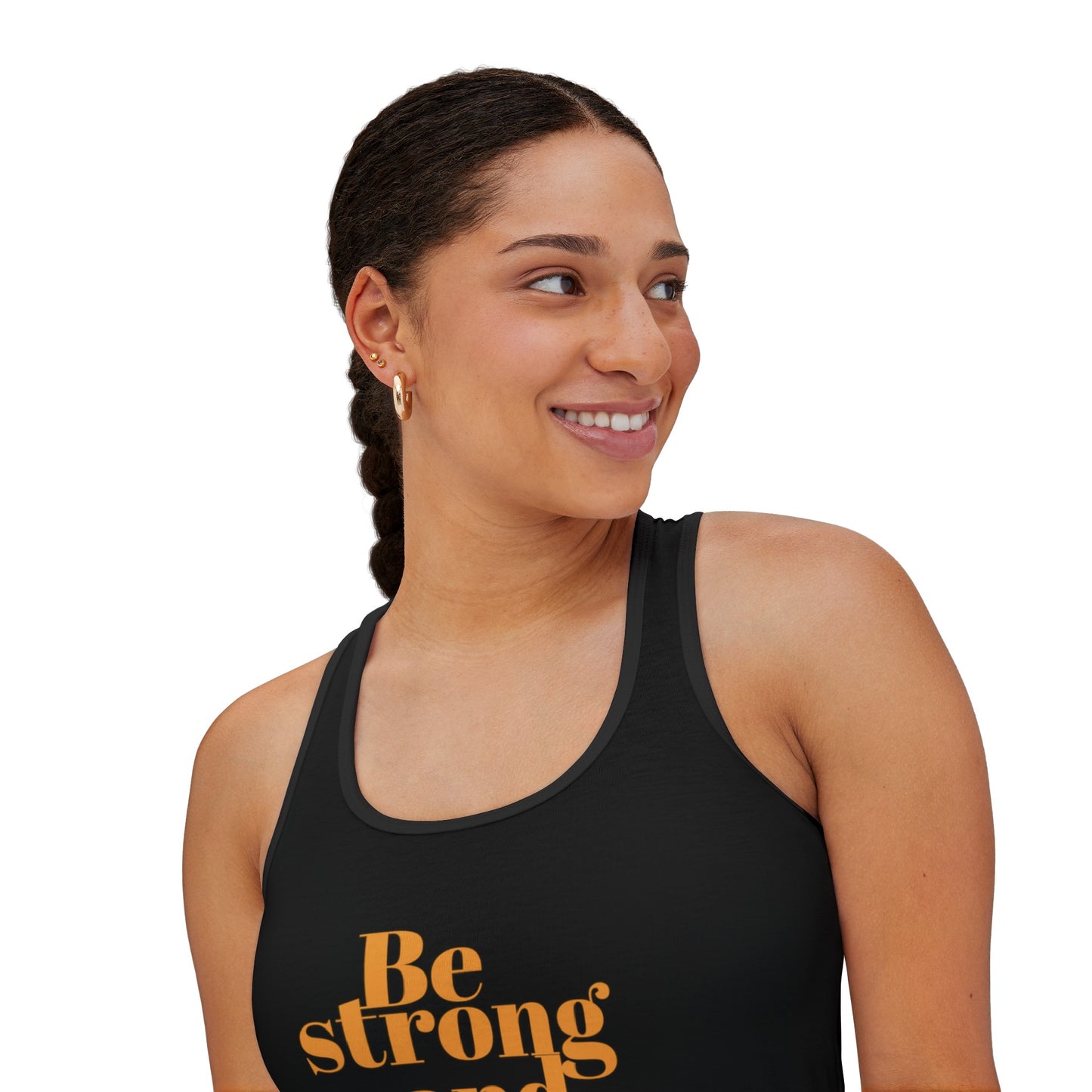 Be Strong and Courageous Tank Top for Christian Women Tank Top for Summer Christian Mom Tank Top with Bible Verse Tank Top Christian Gifts for Women