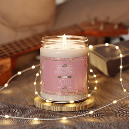Jesus Loves You Christian Candle