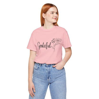 Grateful Inspirational Christian T-Shirt with Religious Graphics Ideal Religious Gift Ideas for Women