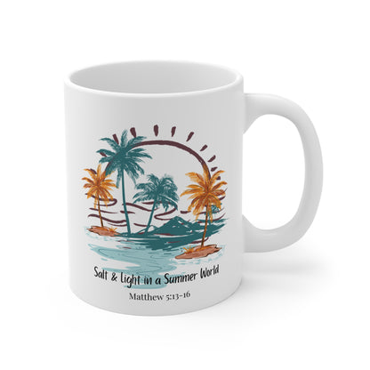 Salt and Light in A Summer World Christian Coffee Mug