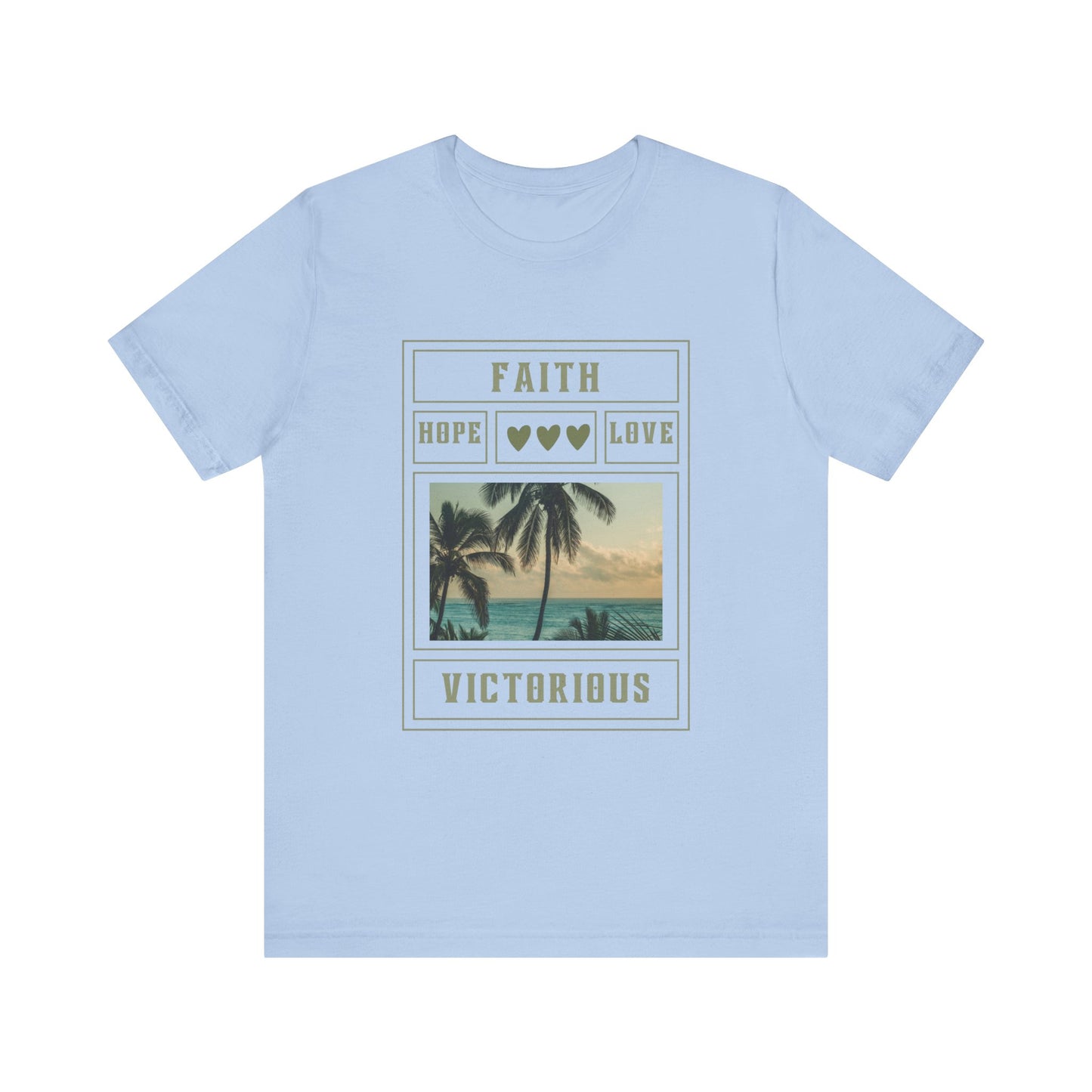 Faith Hope Love Inspirational Christian T-Shirt with Positive Message Ideal Christian Gift Ideas for Women