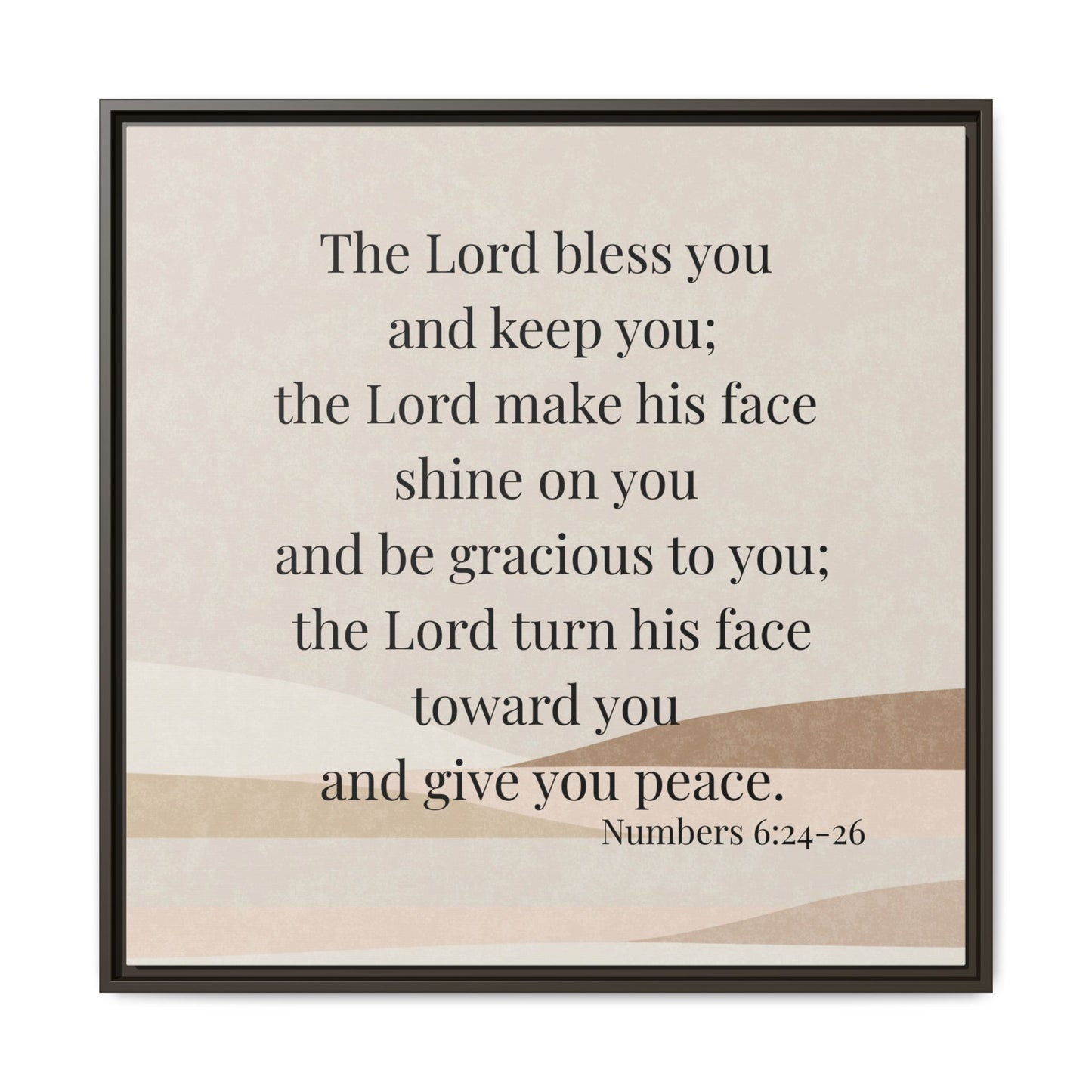 The Lord Bless You Framed Wall Art for Inspiration, Christian Home Decor, Motivational Print, Gift Idea, Faith Inspired Decor