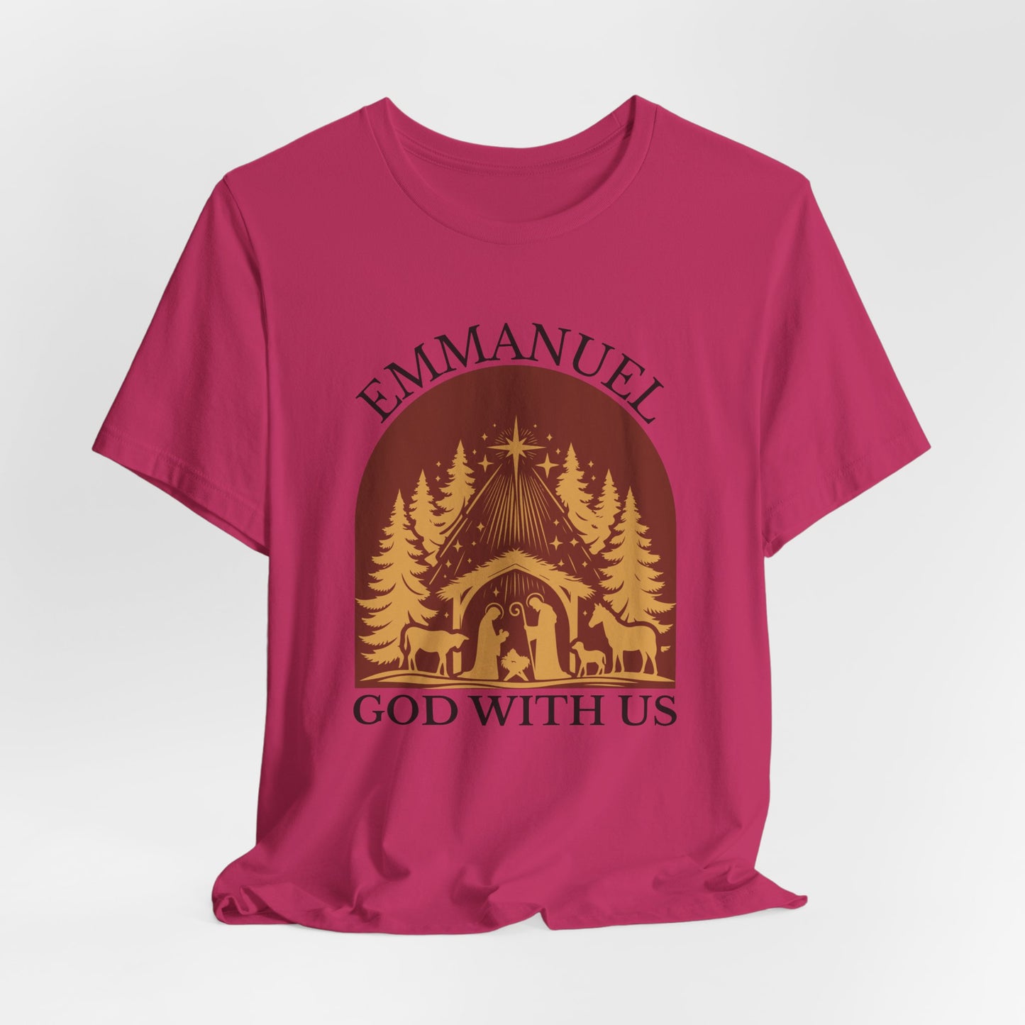 Emmanuel God with Us Christmas T-Shirt