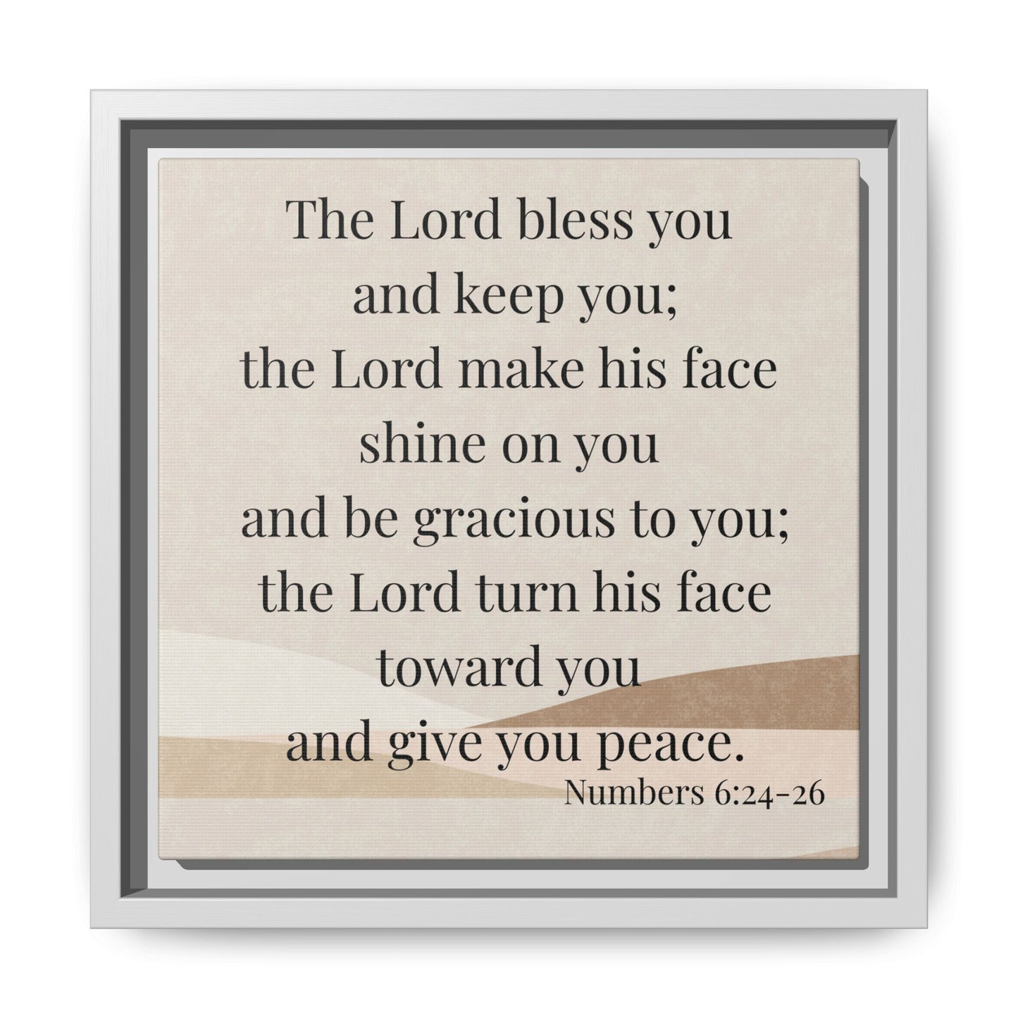 The Lord Bless You Framed Wall Art for Inspiration, Christian Home Decor, Motivational Print, Gift Idea, Faith Inspired Decor