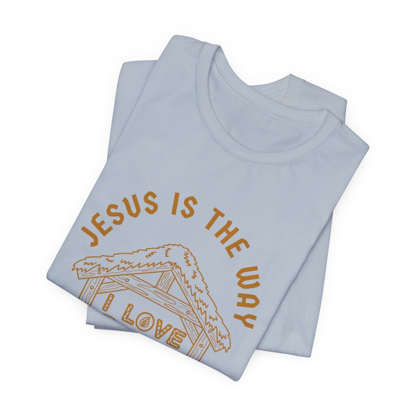 Jesus is the Way Inspirational Christian T-Shirt with Religious Graphics Ideal Religious Gift Ideas for men and Women.