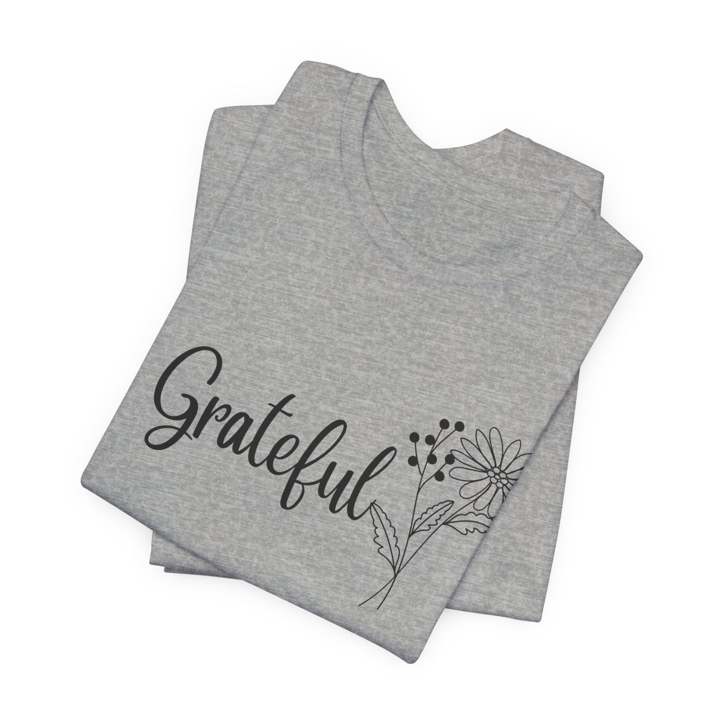 Grateful Inspirational Christian T-Shirt with Religious Graphics Ideal Religious Gift Ideas for Women