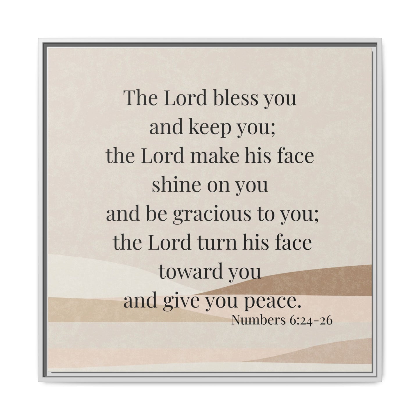 The Lord Bless You Framed Wall Art for Inspiration, Christian Home Decor, Motivational Print, Gift Idea, Faith Inspired Decor