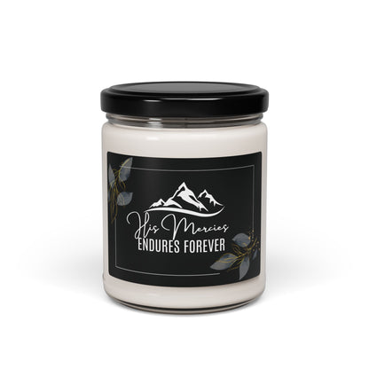 His Mercy Endures Forever Christian Soy Candle