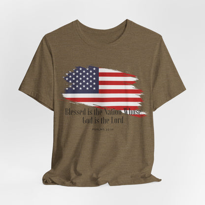 Christian shirts with American flag with Comfortable USA Flag TShirt Ideal Christian Gift Idea for Women.