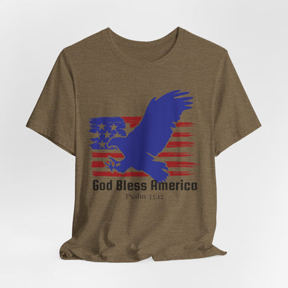 God Bless America USA Christian Tshirt