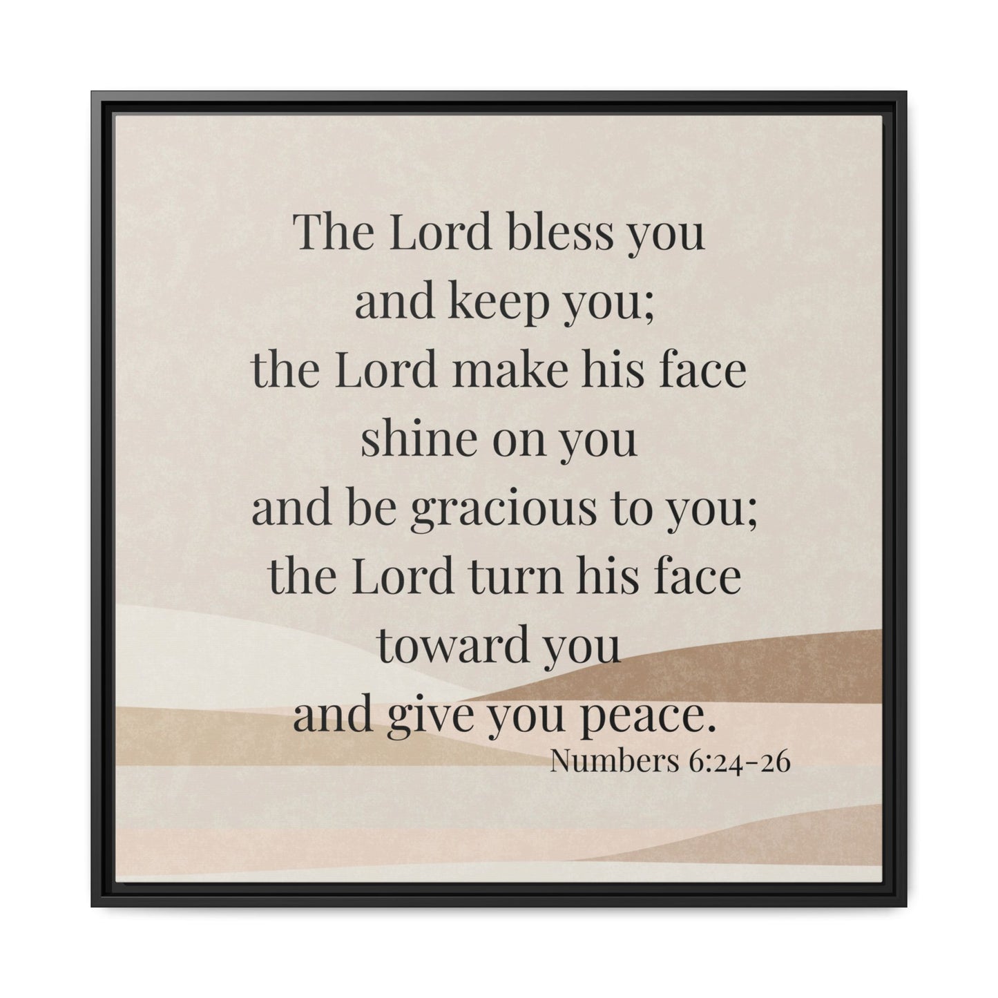 The Lord Bless You Framed Wall Art for Inspiration, Christian Home Decor, Motivational Print, Gift Idea, Faith Inspired Decor