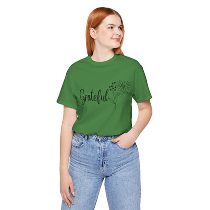 Grateful Inspirational Christian T-Shirt with Religious Graphics Ideal Religious Gift Ideas for Women