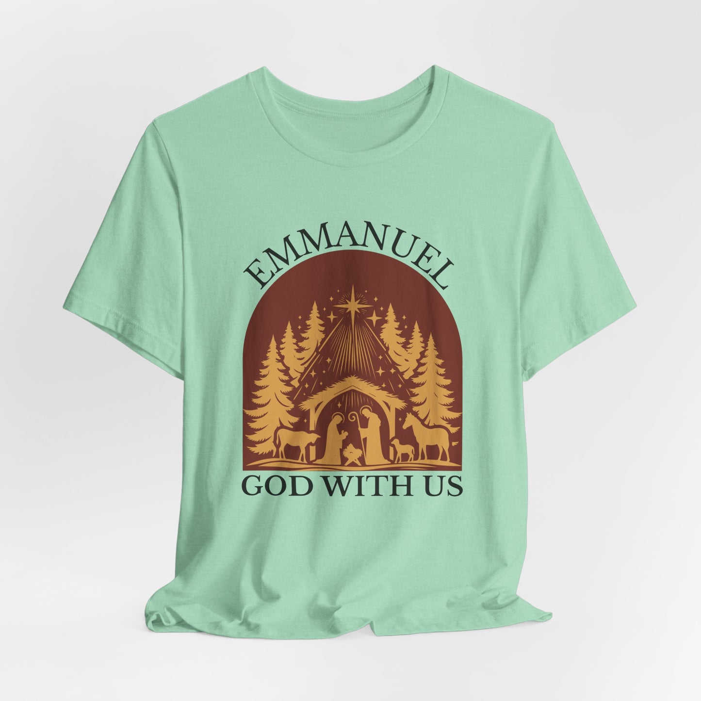 Emmanuel God with Us Christmas T-Shirt