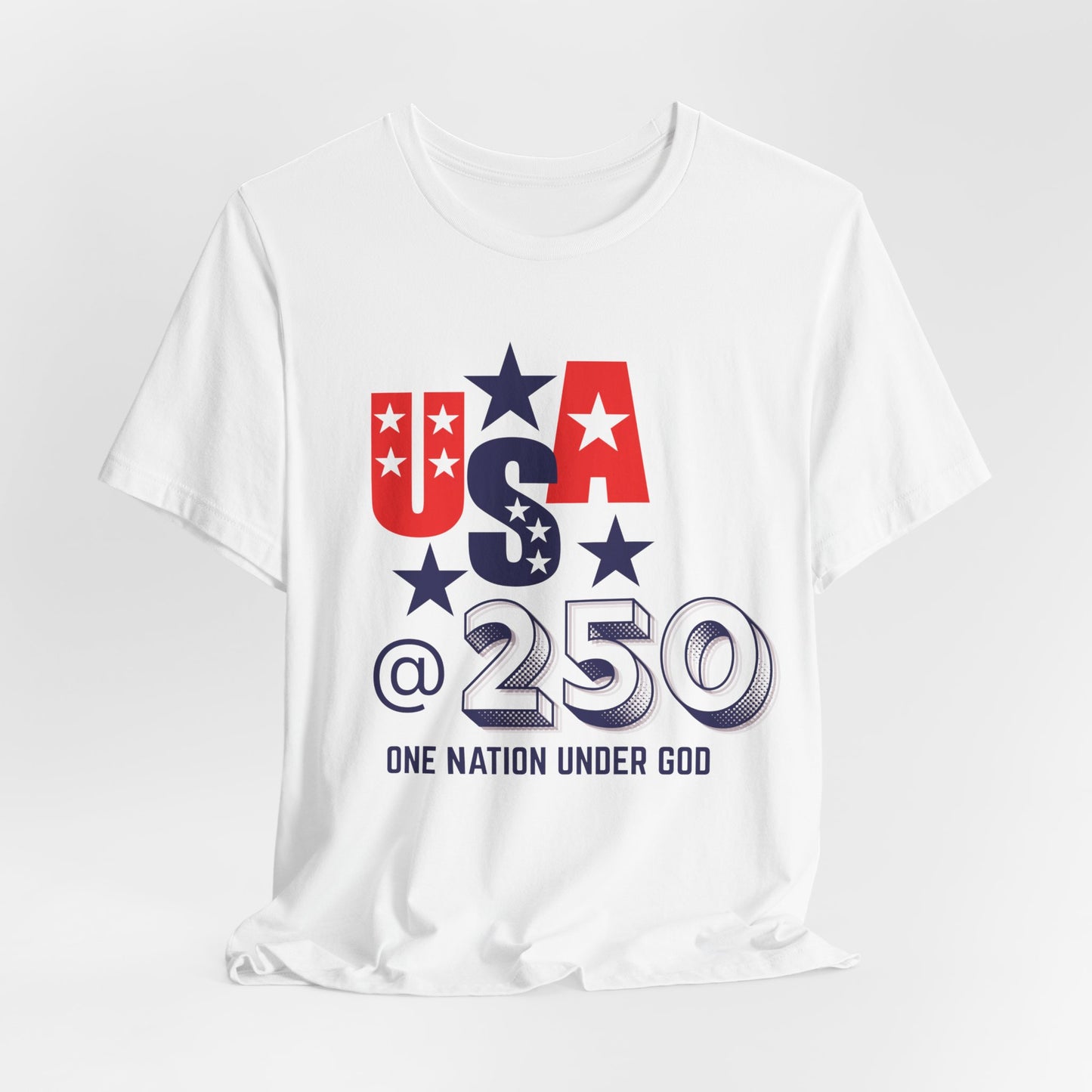 One Nation Under God USA at 250 Christian Tshirt