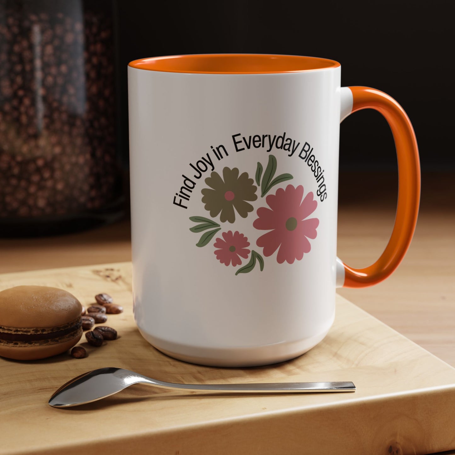 Find Joy in Everyday Blessing Christian coffee mug