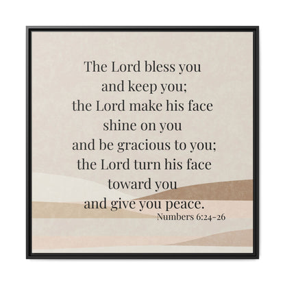 The Lord Bless You Framed Wall Art for Inspiration, Christian Home Decor, Motivational Print, Gift Idea, Faith Inspired Decor