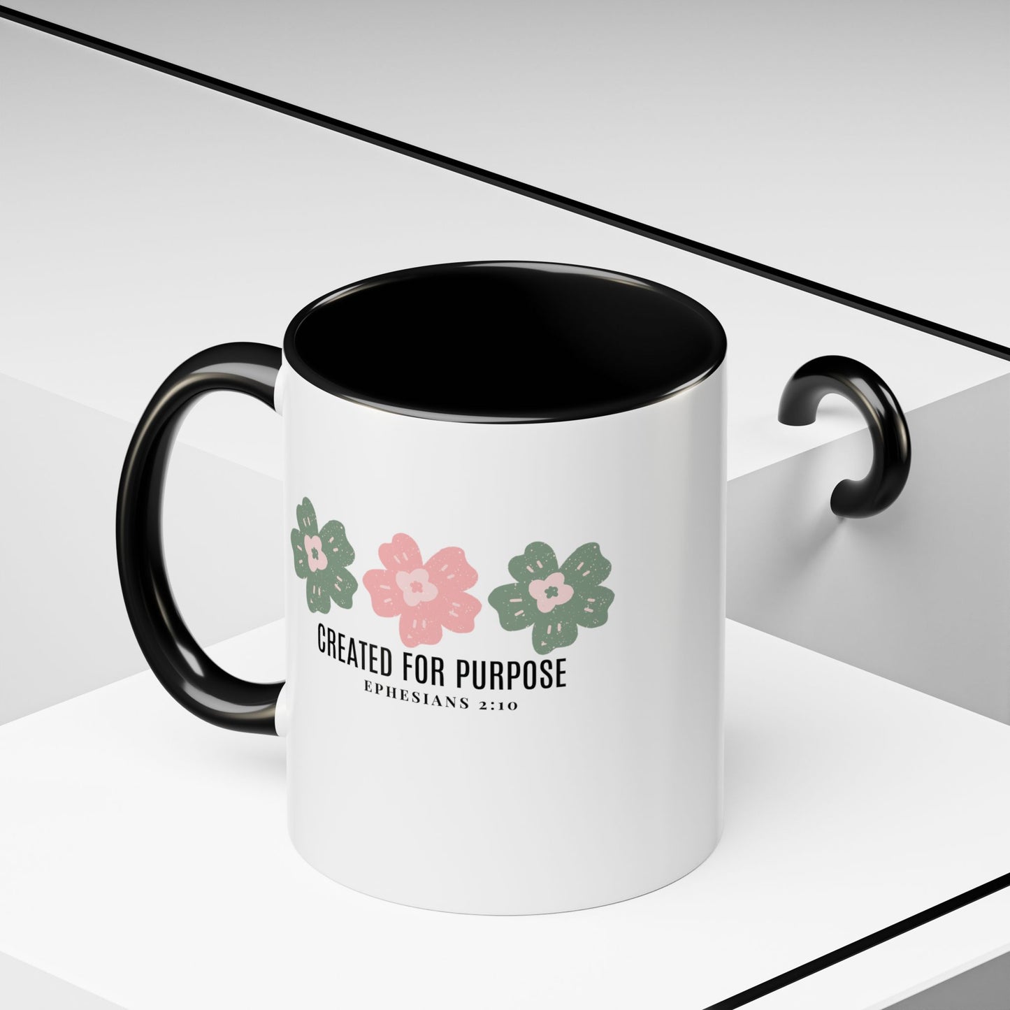 Created for Purpose Mug with Bible Verse Christian coffee mugs