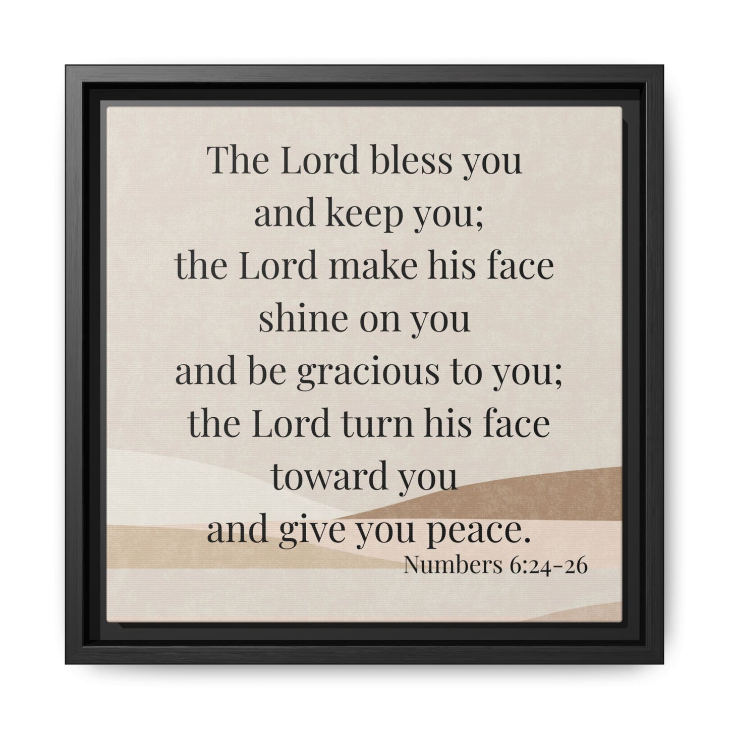 The Lord Bless You Framed Wall Art for Inspiration, Christian Home Decor, Motivational Print, Gift Idea, Faith Inspired Decor