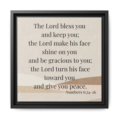 The Lord Bless You Framed Wall Art for Inspiration, Christian Home Decor, Motivational Print, Gift Idea, Faith Inspired Decor