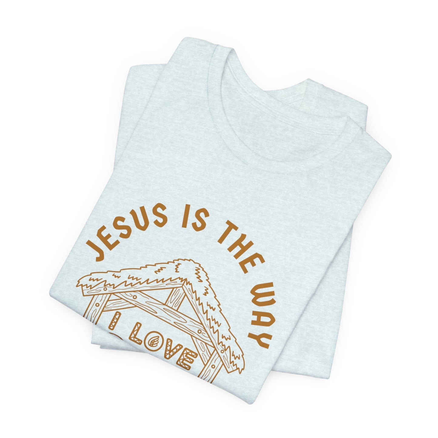 Jesus is the Way Inspirational Christian T-Shirt with Religious Graphics Ideal Religious Gift Ideas for men and Women.