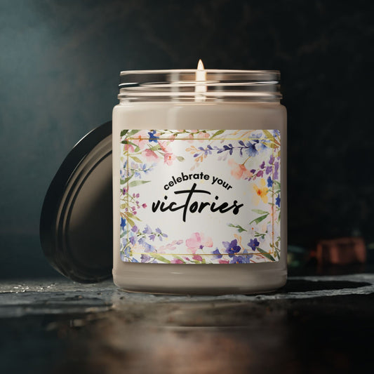 Celebrate Your Victories Christian Candle