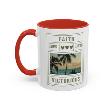 Faith Hope and Love Mug with Bible Verse Christian coffee mugs for Mom Christian Coffee Mug with Inspirational Message Accent Coffee Mug in 11oz Coffee Mug in 15 oz for coffee lovers
