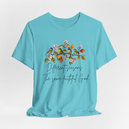 Different Season Same Faithful God| Fall Christian Tshirt