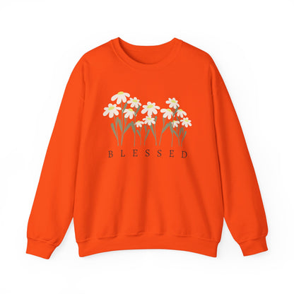 Blessed Sweatshirt Cozy Christian Sweatshirt Inspirational Women Sweatshirt