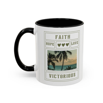 Faith Hope and Love Mug with Bible Verse Christian coffee mugs for Mom Christian Coffee Mug with Inspirational Message Accent Coffee Mug in 11oz Coffee Mug in 15 oz for coffee lovers
