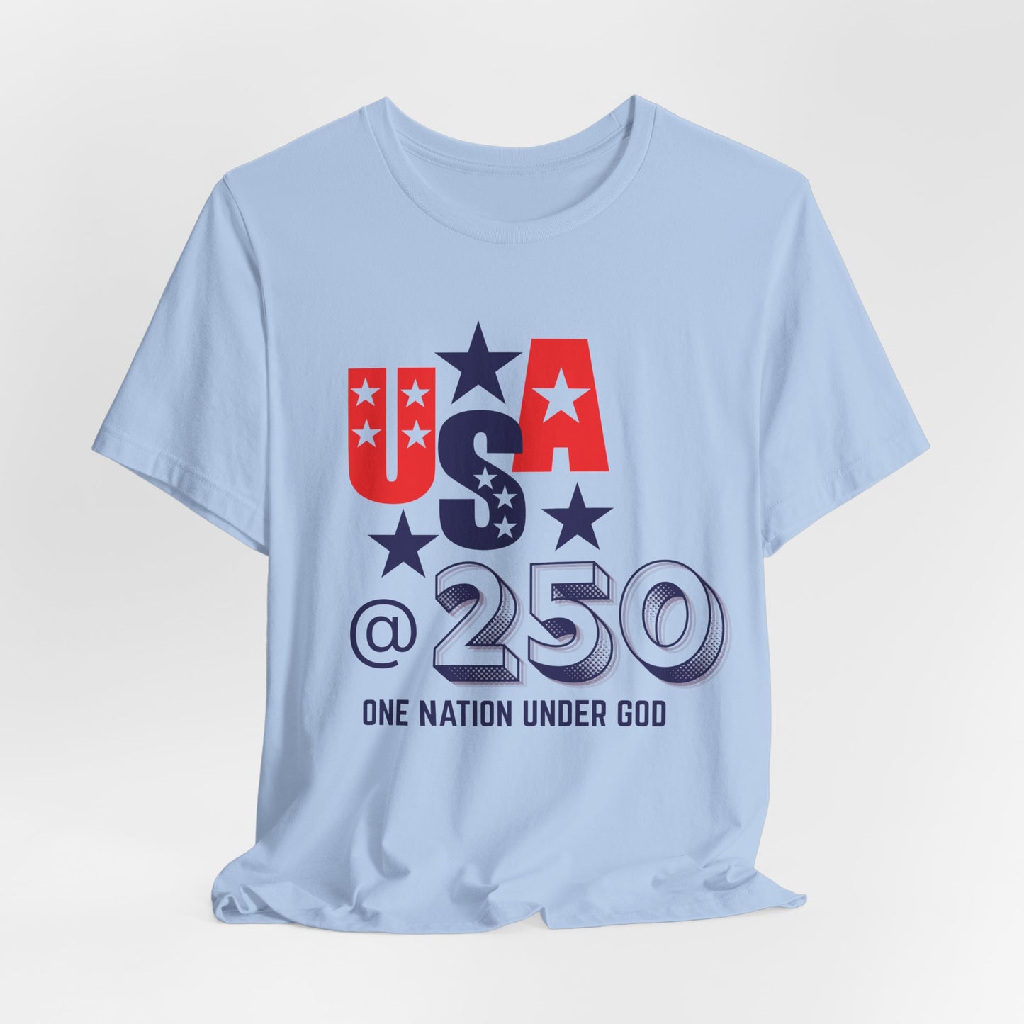 One Nation Under God USA at 250 Christian Tshirt