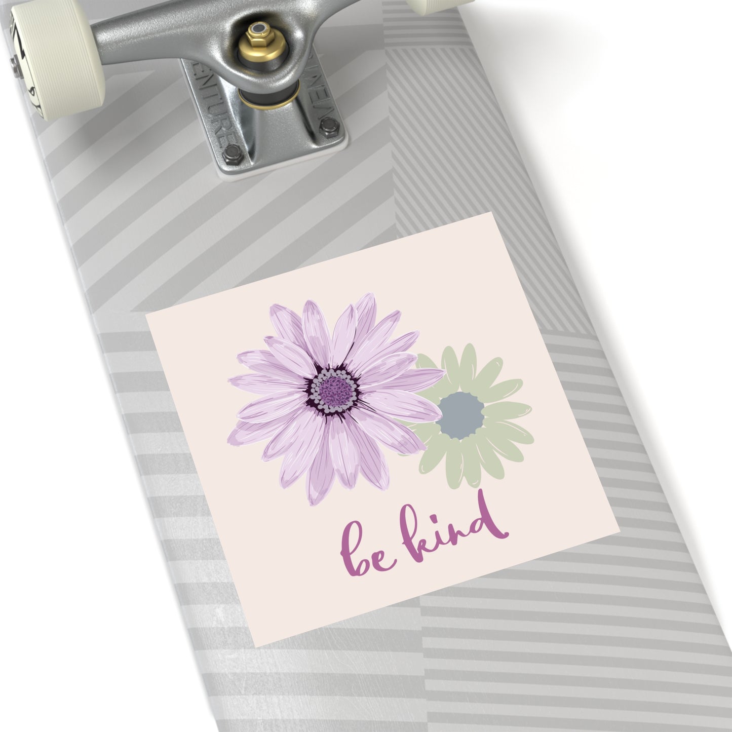 Cute Be Kind Sticker with Bible Verse Square Sticker Be Kind Christian Sticker with Flowers