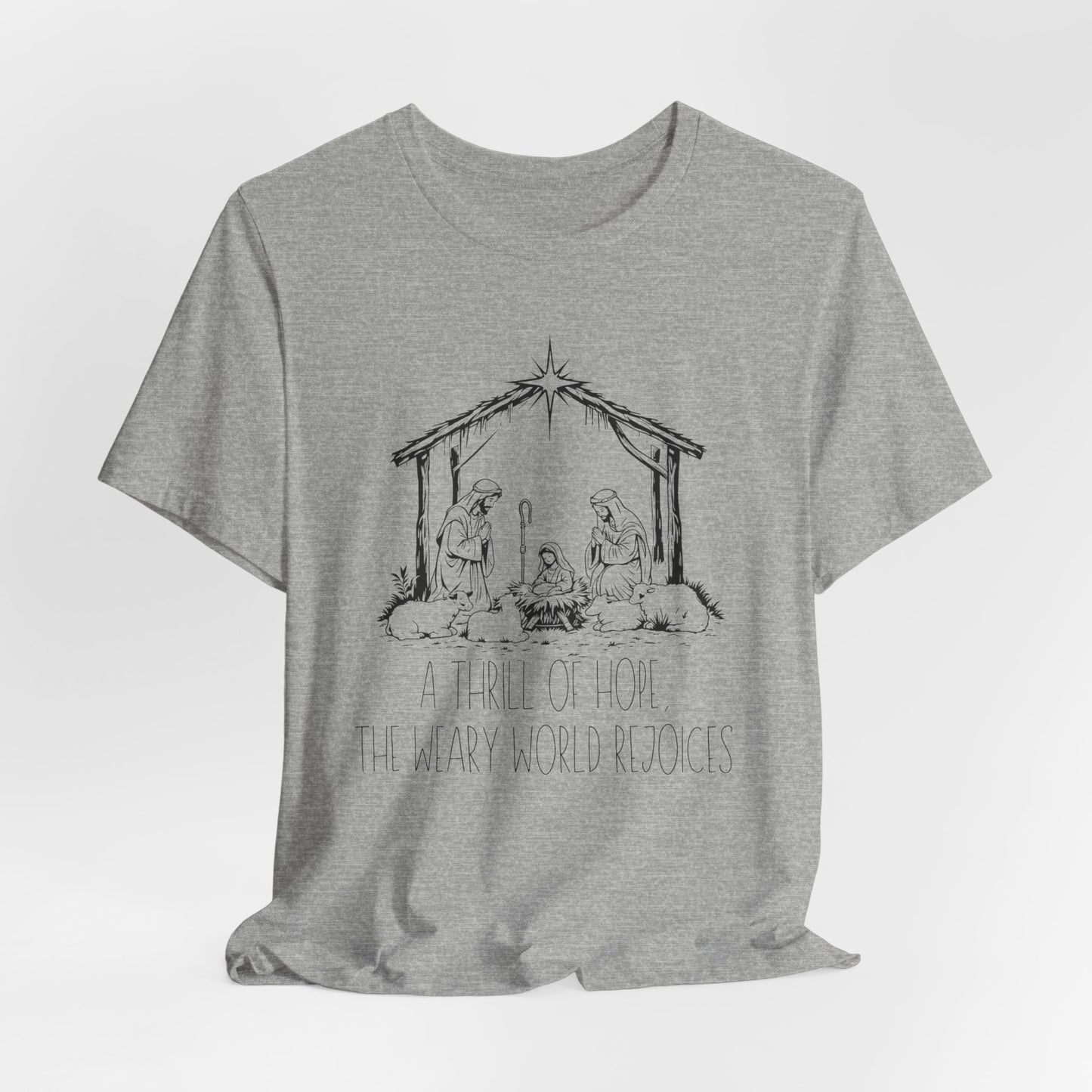 A Thrill of Hope Christian Christmas Sweatshirt