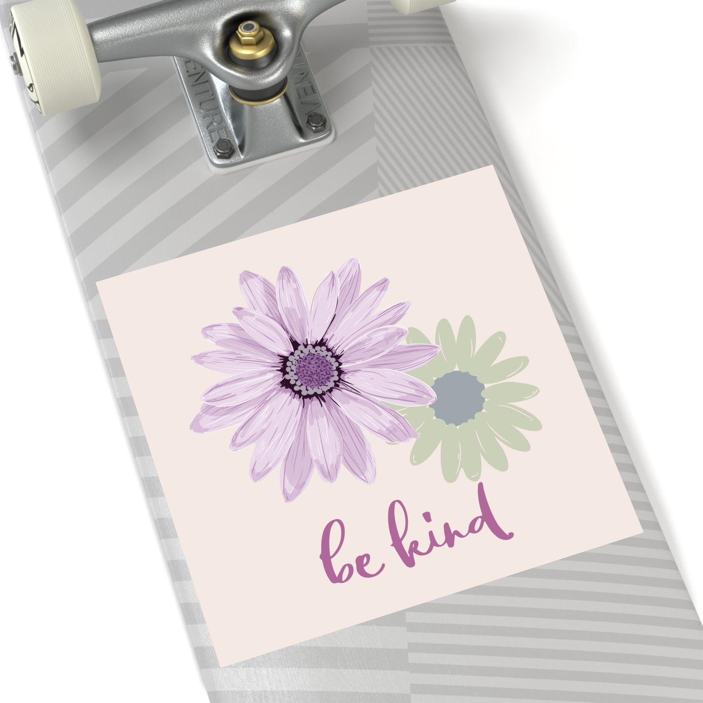 Cute Be Kind Sticker with Bible Verse Square Sticker Be Kind Christian Sticker with Flowers