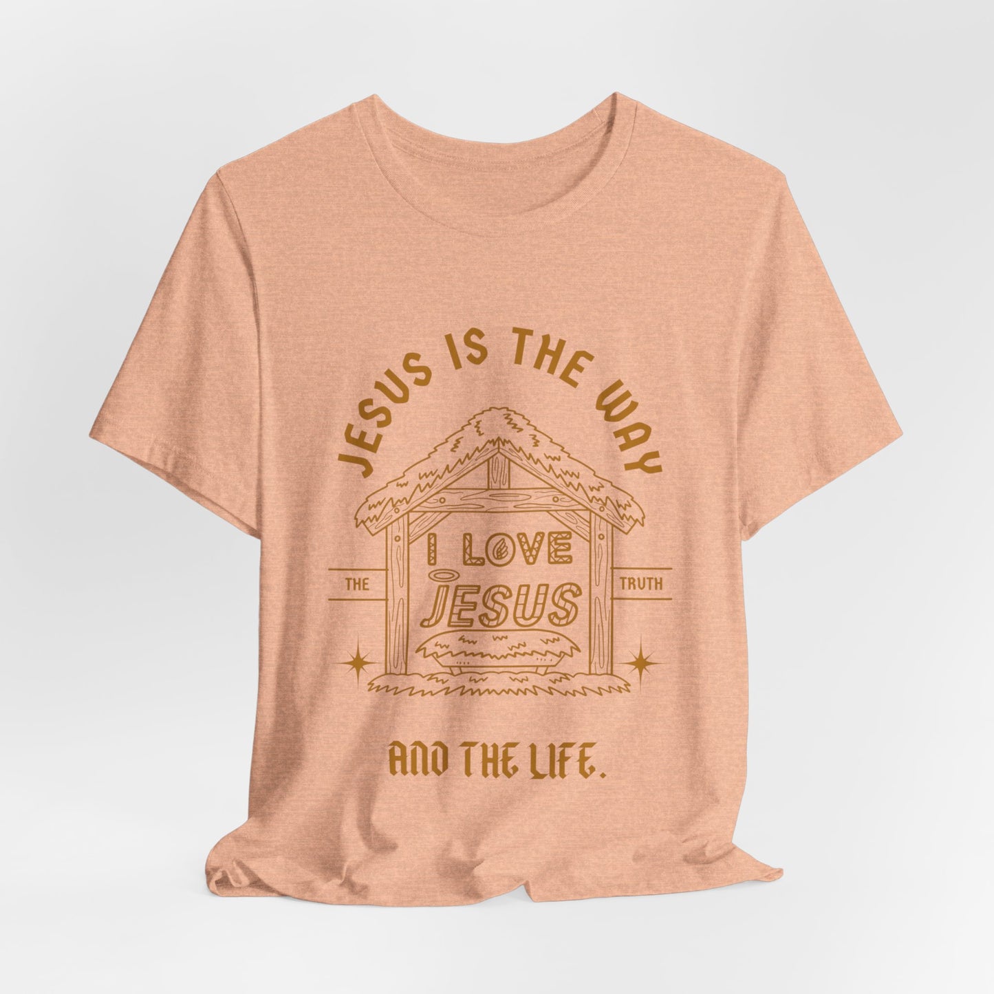 Jesus is the Way Inspirational Christian T-Shirt with Religious Graphics Ideal Religious Gift Ideas for men and Women.